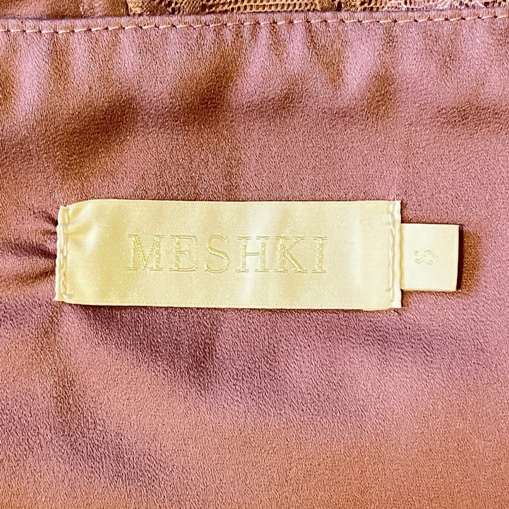 Meshki Rose Satin Lace Bustier Top Size S - Picture 6 of 6